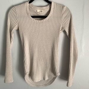 Wilfred Free cream knit long sleeve